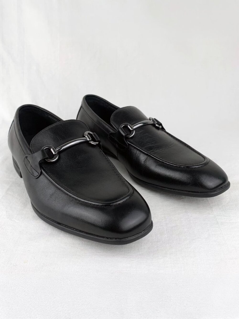 NEW Mens NORDSTROM Ortholite "Carlson" Metal Bit Leather Loafer Shoes MSRP